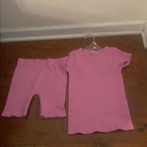 GAP Pink Pajama Set Comfortable Classic Design